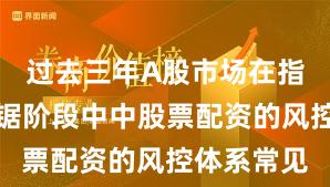 过去三年A股市场在指数反复拉锯阶段中中股票配资的风控体系常见