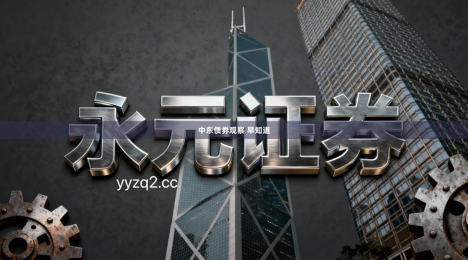 中东债券观察 早知道